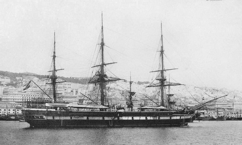 Az SMS Saida korvett.