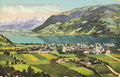 Zell am See mit Steinernem Meer.