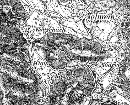 Térképrészlet a 34-es emlékkötetből.