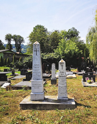 Gróf Franz Chorinsky főhadnagy sírja a maglaji városi temetőben.
