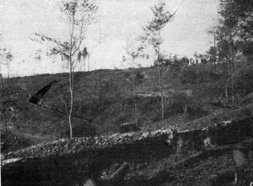 Gyalogsági fedezék a przemysli erődövben. Nagy Béla százados felvétele.