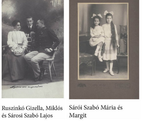 Korabeli felvételek sárói Szabó Lajos családjáról.
