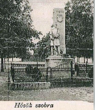 Az endrődi emlékmű 1925-ben