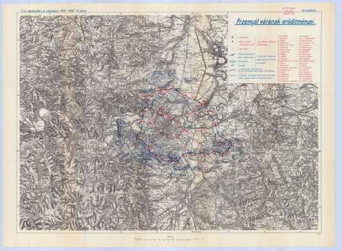 Przemyśl várának erődítményei.