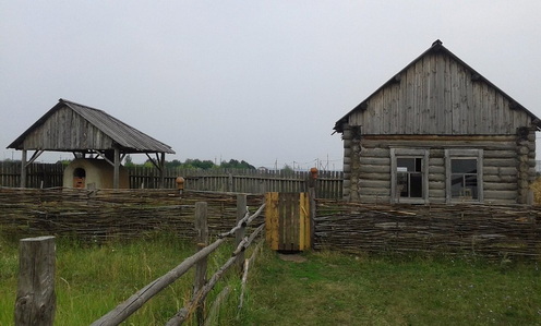 Tatár porta a Tatár Szabadtéri Néprajzi Múzeumban, Szvijazsszk-szigetén, 2024-ben