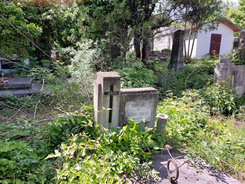 Nem csak a sírbolt, hanem a környezete is gondozatlan.