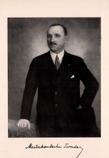 Mutschenbacher Tivadar portréja (kép forrása: Orvosképzés, 1942. június 1.)