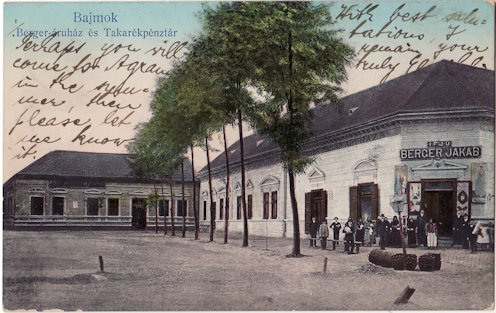 Bajmok a XX. század elején (korabeli képeslap)