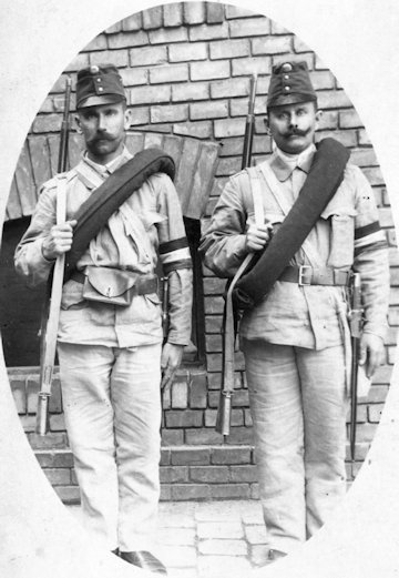 Népfelkelők az 1. világháború kezdetén