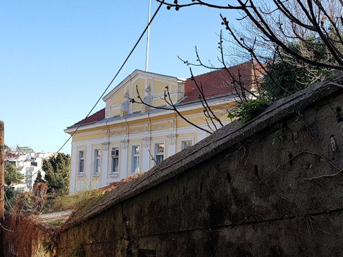 A Palazzo Venezia részlete, ma az Olasz Köztársaság nagyköveti rezidenciája