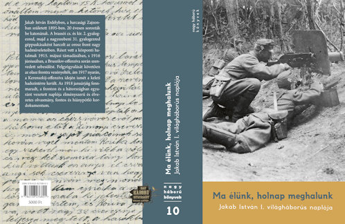 A kötet borítója a fülszöveggel