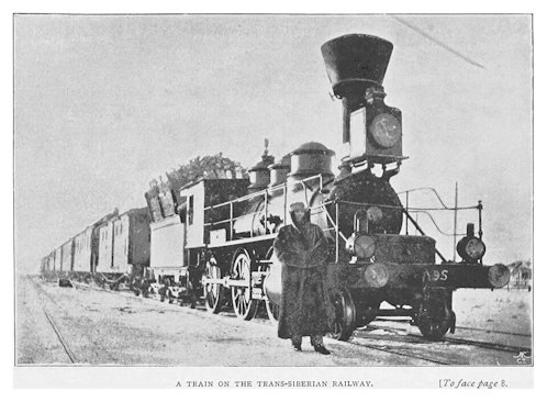 Az amerikai Baldwin Locomotive Works 1872-ben gyártott 1-3-0 típusú gőzmozdonya a Transszibériai vasútvonalon 