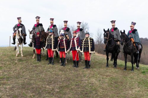 Debreceni huszár és lengyel ulánus hagyományőrzők (Fotó:Szabó Gábor)