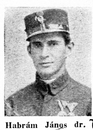 Dr. Habram János katonafotója.
