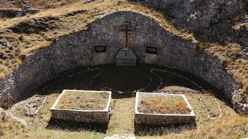 Felszámolt osztrák-magyar katonatemető 2000 m magasságban, Cimitero Campigoletti.