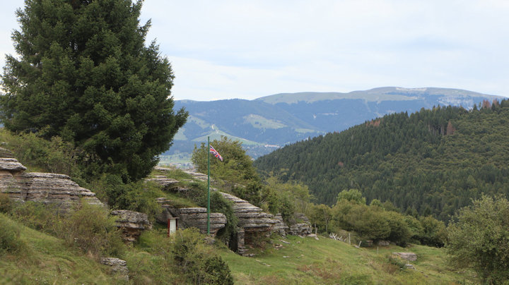 Brit állások a Monte Zovettón