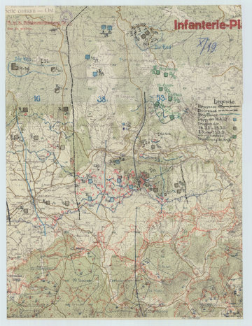 Az Asiago–Gallio arcvonalszakasz védelmére beosztott alakulatok helyzete 1918 októberében.