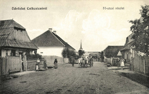 Csíkcsicsó 1912-es képeslapon.